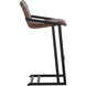 Webber 38.75 inch Bravo Cognac Barstool, Set Of 2
